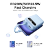 Павербанк Ugreen PB525 Power Bank 20000mAh 22.5W з вбудованим кабелем USB-C — Black